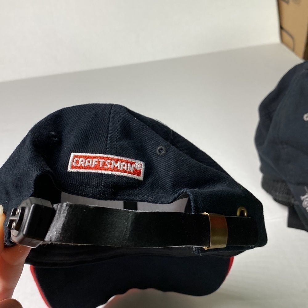 Craftsman Lighted Adjustable Hat 4 Lights 2 Red 2 White/Blue Switch in Back - Picture 11 of 14